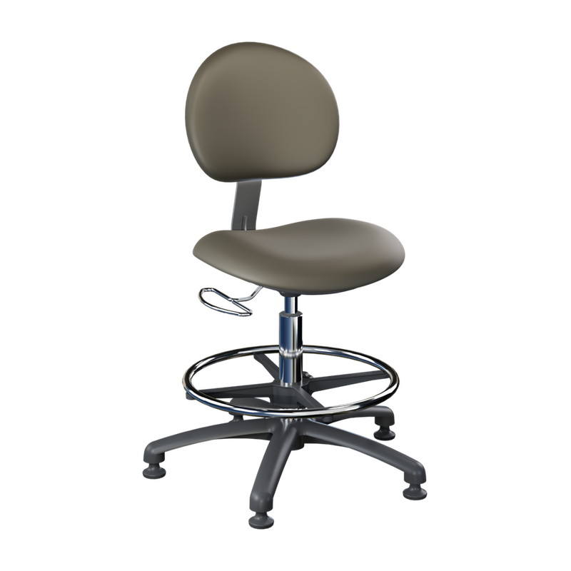 Millennium Lab Stool in Gunmetal