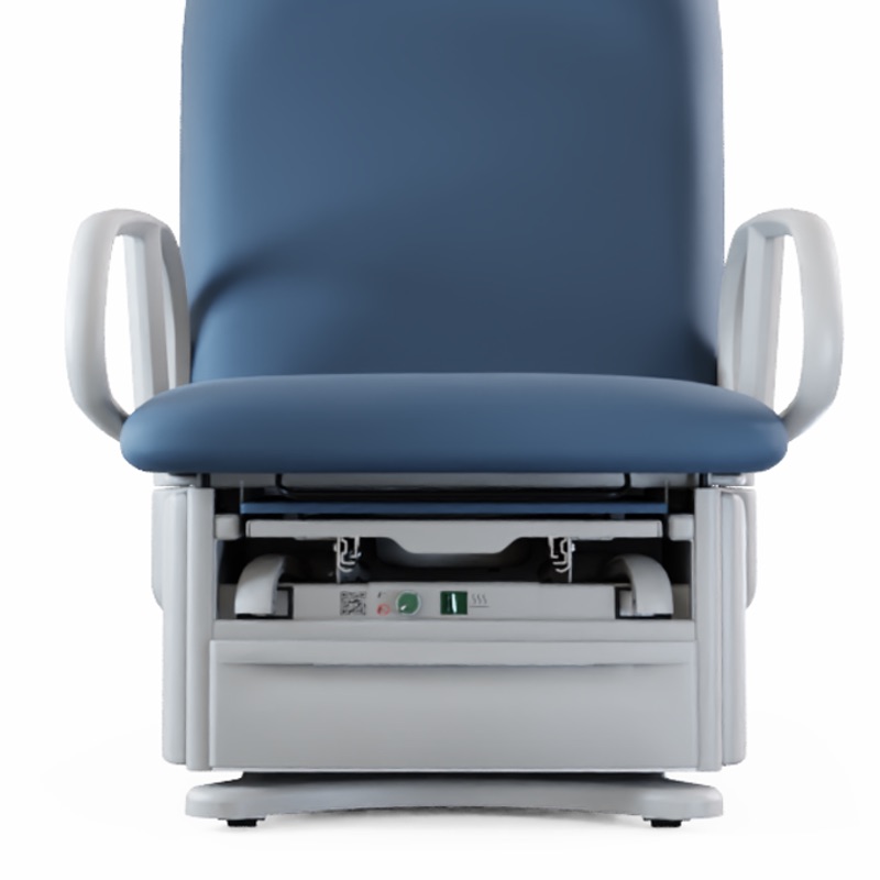 The EastGlide controls of an Access High-Low PLUS Medical Exam Table