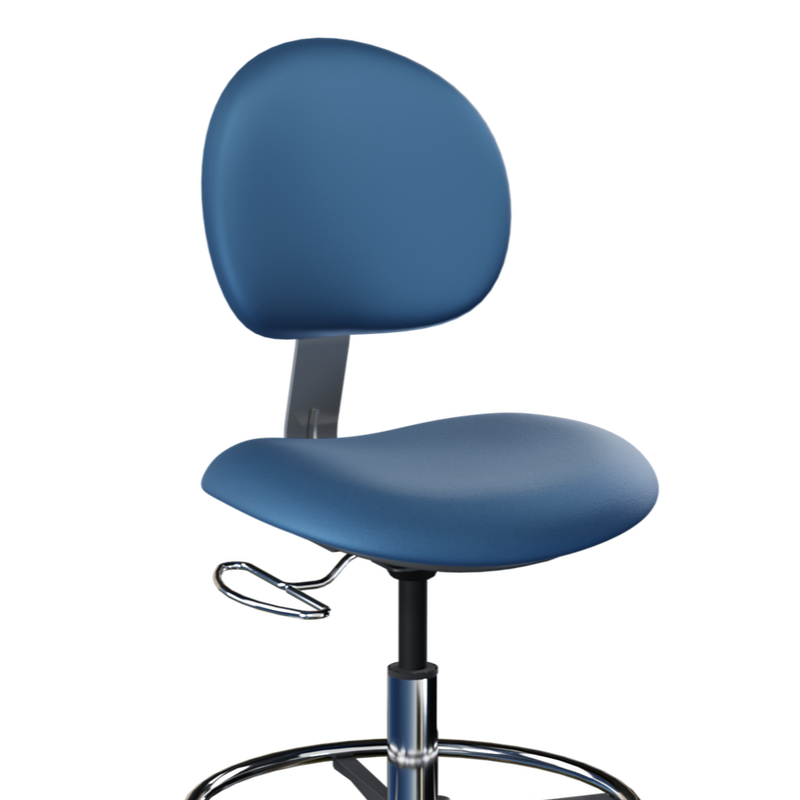 A millennium series lab stool in saphire